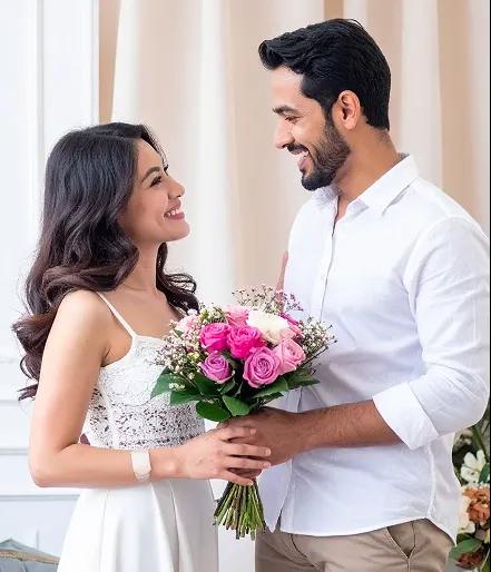 Anniversary Flowers to India